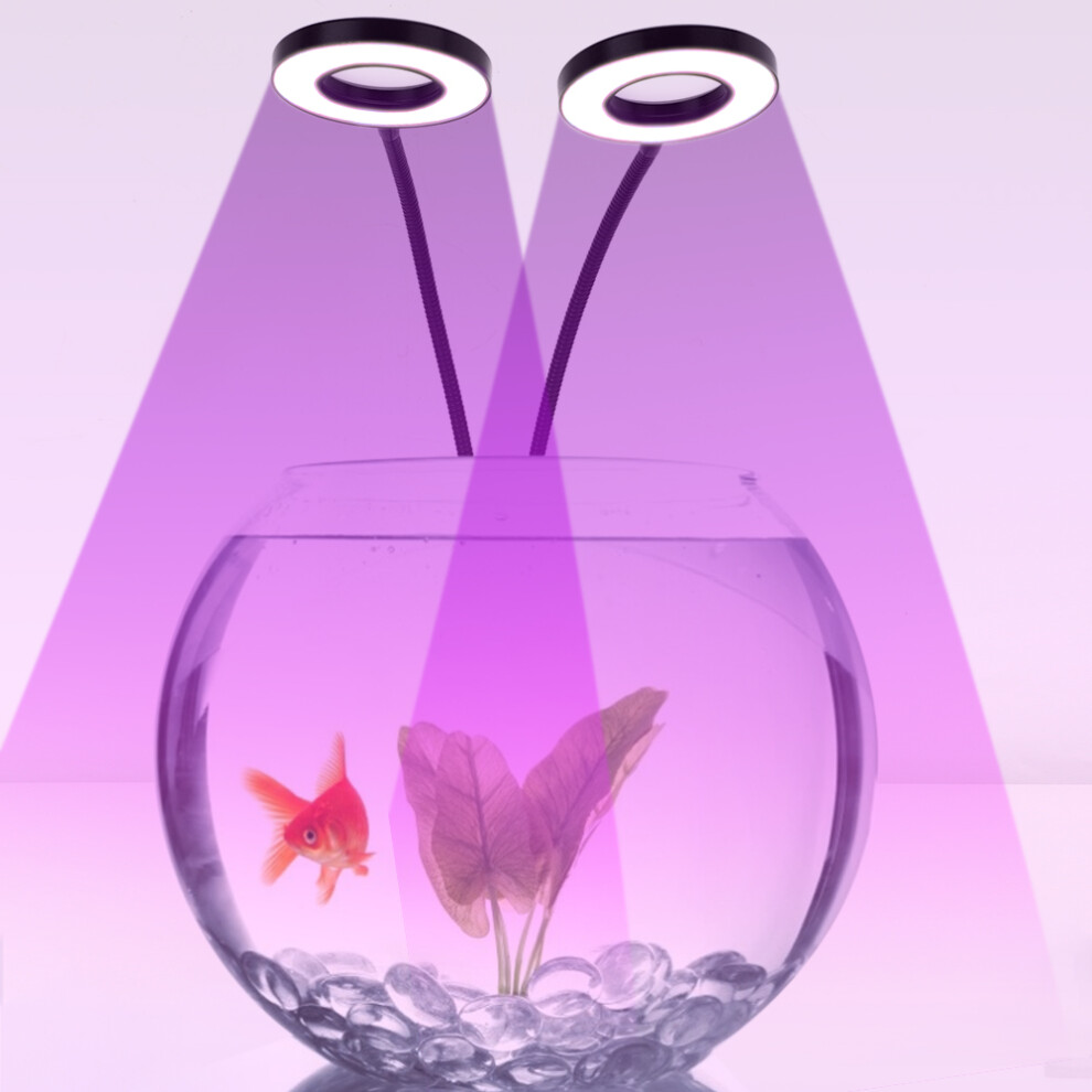 18w 2 Head Timing USB LED Grow Light with Clip Base for Indoor Vegetable Flower Plant Lamp-image-OPC-PHWVMK7-NEW