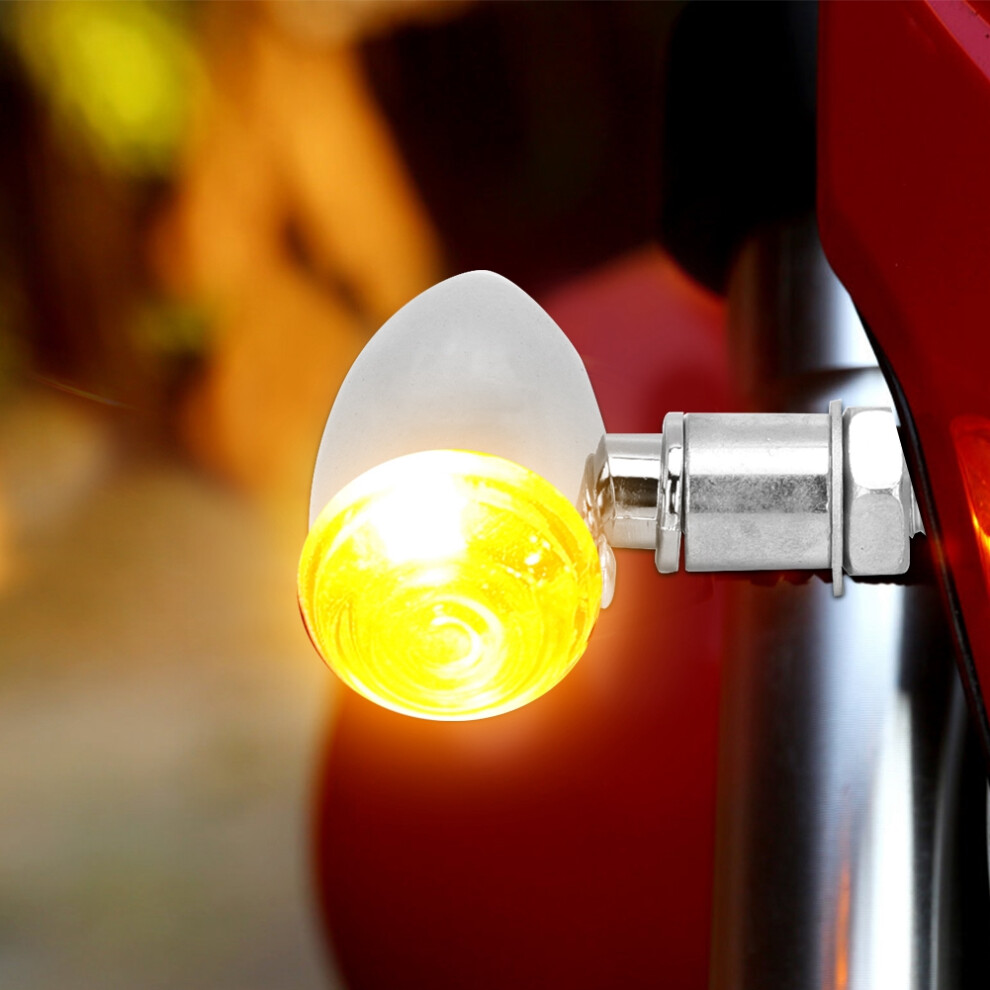 Motorcycle Waterproof Turn Signal Indicator Lamp Modification Accessory (Electroplating) Light 7901324613972
