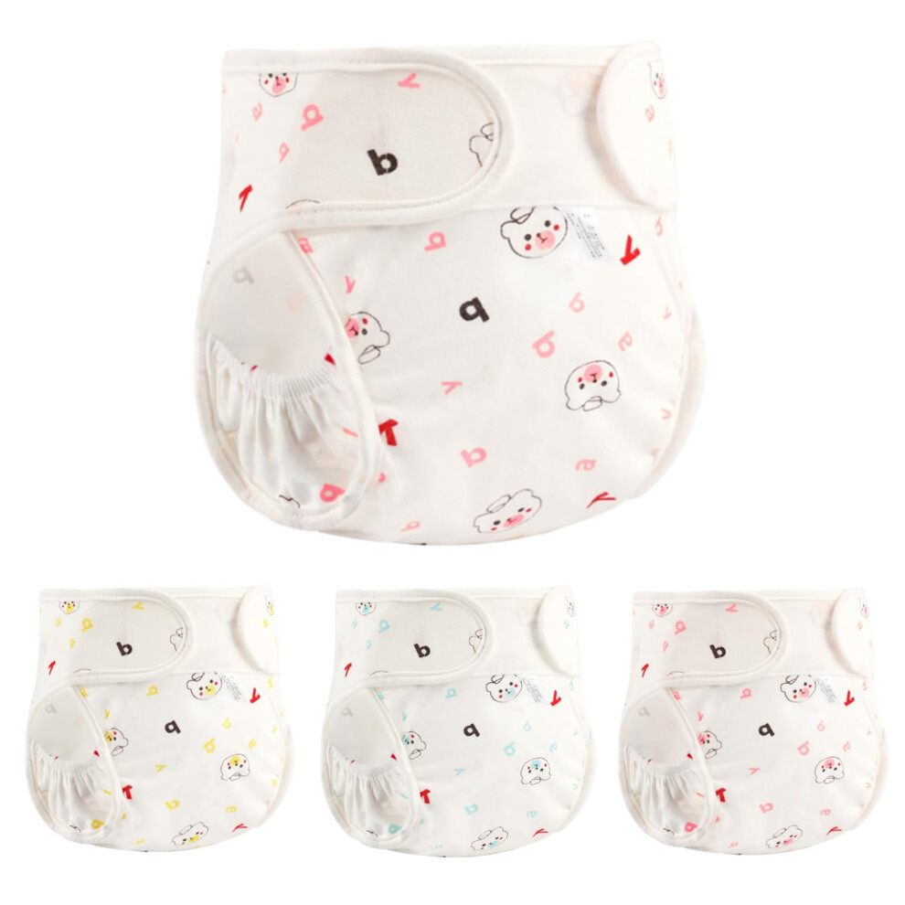 kgniess me Reborn Baby Doll Diapers Underwear for 17-24 Inch Newborn Baby Dolls 4 Pcs Reusable Washable Doll Diapers