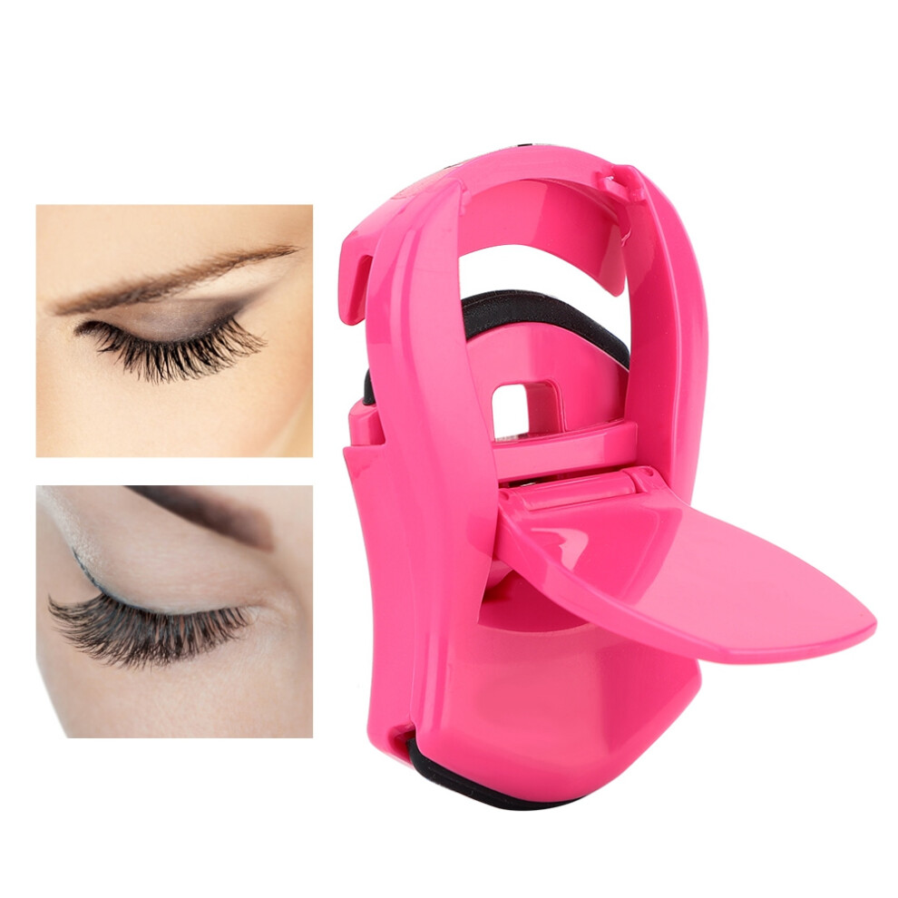 Red Mini Eyelash Curler Eye Lash Curler Lashes Curling Makeup Eyelashes Tools (Rose )