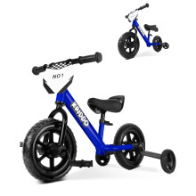 KRIDDO 2 em 1 triciclo infantil e bicicleta de equilbrio infantil pedais removveis e rodas de treinamento retrteis de 2 anos, brinquedo de tri