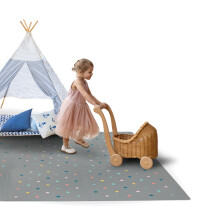 Weiche, ungiftige Baby-Spielmatte, XXL-Spielmatte f   r Kleinkinder, bunte Puzzle-Spielmatten-Fliesen, 24 x 24 Schaumstoff-Bodenmatten f   r Kinder u