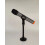 Suporte para microfone Suporte para celular com brao de 6"" e clipe para microfone Clip para telefone com base redonda resistente e estvel, adeq 3