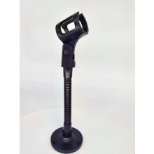 Mic Holder Cellphone Holder with 6""""Arm & Mic Clip Phone Clip with Heavy-duty & Stable Round Base Fits for All Mobile Phone and Mic Support Phone