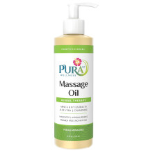 PURA 1st Wellness Professionelles Krutermassagel, 237 ml, hypoallergene Formel zur Muskelentlastung, professionelles Massagel fr die Tiefengewebs