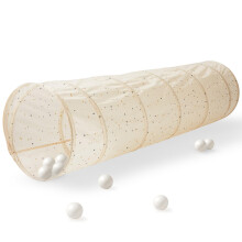 3 Sprouts Kids Play Tunnel - Tneis dobrveis ????pop-up com tecido reciclado - Tnel de rastejamento divertido para crianas pequenas rastejarem