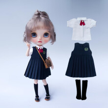 XiDonDon BJD Dukket?j Skjorte Vest Nederdel til Blyth Ymy Licca Azones Ob24 Ob27 Dukketilbeh?r Leget?j (Set3)(Kun t?j)