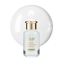 CLIV Vita C Aufhellendes Ampullen-Gesichtsserum | 85 % Zitronenwasser | Behandlung von stumpfer Haut | Vitamin-Hautpflege | Hauterfrischendes Ser
