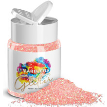 MARBLERS Holografick trpytky [Rainbow Pink] 1,5oz (42g) | Dobre | Netoxick Vegan Cruelty-Free | Face Body Eyeshadow Hair Festival Party Makeup Nail