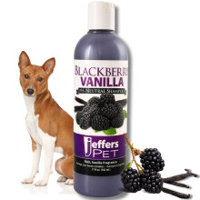 Jeffers Pet BlackBerry Vanilla Shampoo 17 oz Sanfte trnenfreie Formel fr empfindliche Haut, Aloe Vera und Kokosnussle, sicher fr Hunde, Katzen