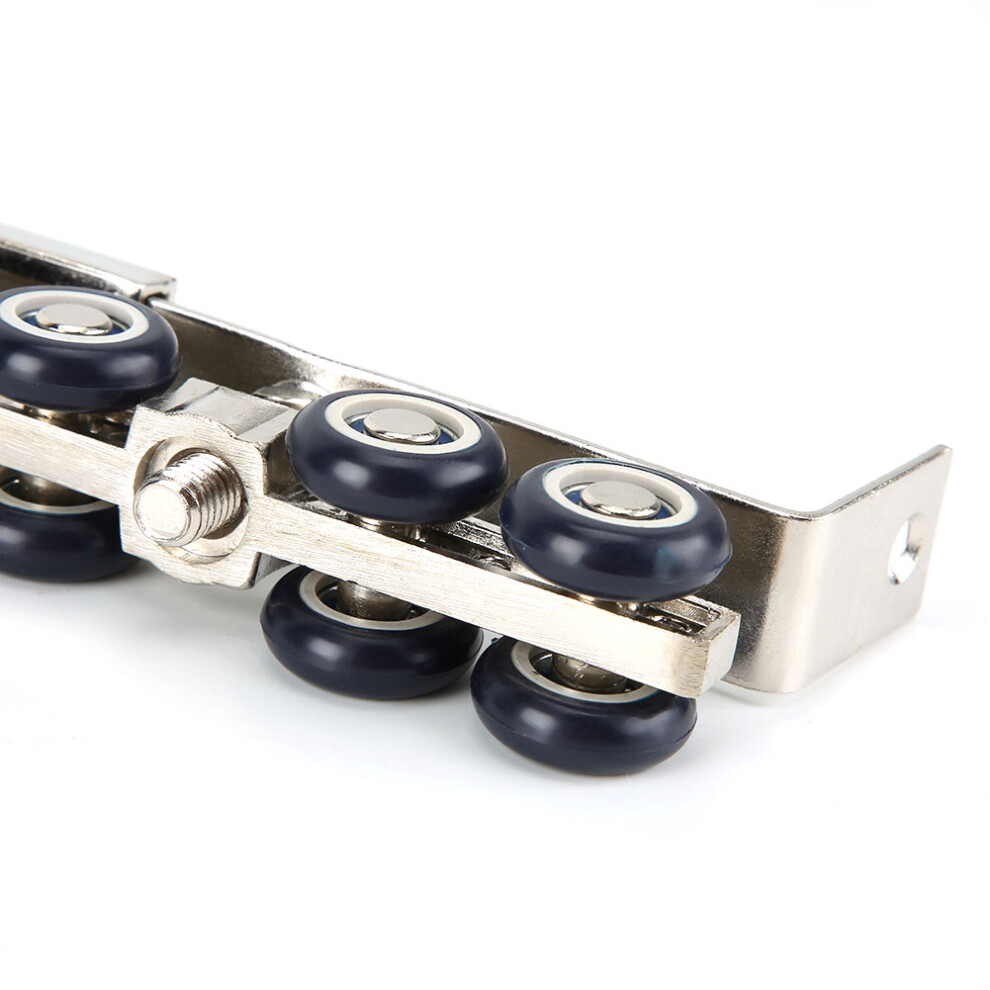 2Pcs Household 12 Wheels Hangers Roller Mute Sliding Door Gate Roller Pulley Door Closet Hardware Kit 7901324615082