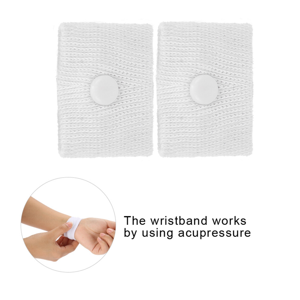 White 1 Pair Adult Children Wristbands Portable Wristbands For Travel Plane Bus