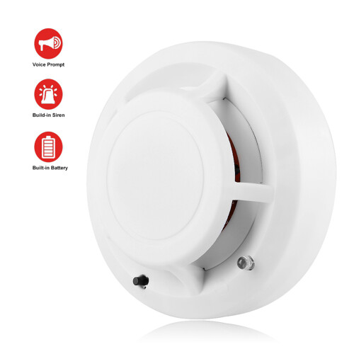 9V Independent Smoking Detector Home Security Fire Alarm Photoelectric Sensor System 2