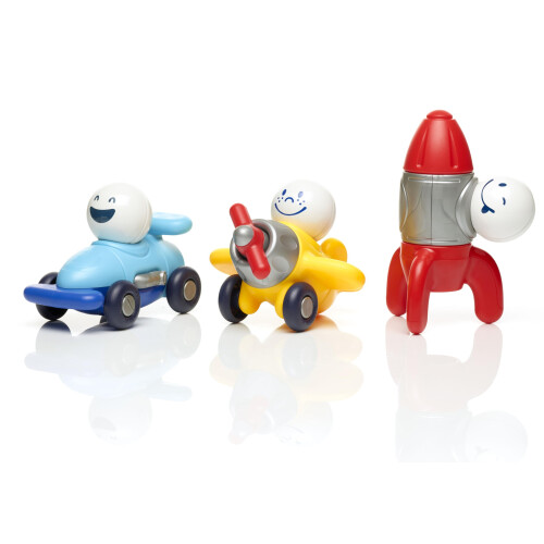 SmartMax My First Explorers Magnetic Discovery Dynamic STEM Vehicle Building Set for Ages 1+ 2