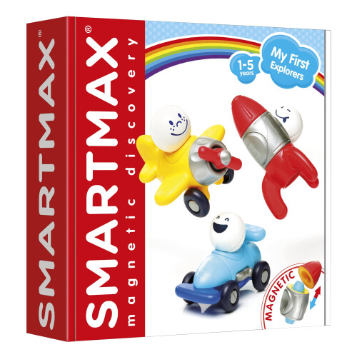 SmartMax My First Explorers Magnetic Discovery Dynamic STEM Vehicle Building Set for Ages 1+ 1