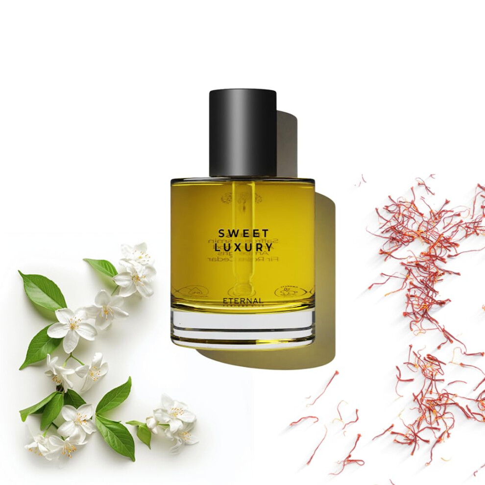 Eternal perfume oils - Sweet Luxury Perfume Oil Inspired by Baccarat Rouge 540 | Long Lasting Perfume Oils for Women and Men (Unisex) - 50ml with
