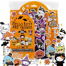 Hello Kitty en Vrienden Halloween Playset, Inclusief 30+ Stickers, 2 Speel Scènes, Herbruikbaar voor Kinderen
