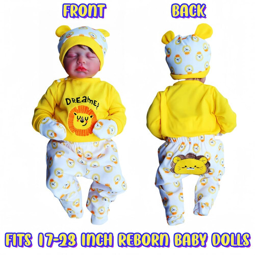 OYESY Roupas de boneca reborn para bonecas de 17 a 23 polegadas, roupas de boneca, acessrios de roupa, cabem em bonecas de 17 a 23 polegadas, ro 2