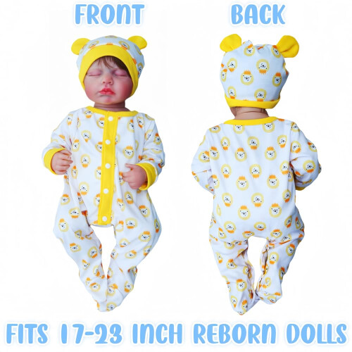 OYESY Roupas de boneca reborn para bonecas de 17 a 23 polegadas, roupas de boneca, acessrios de roupa, cabem em bonecas de 17 a 23 polegadas, ro 1