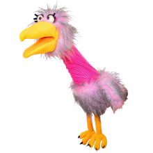 Living Puppets 21-Inch Plush Pink Bird Hand Puppet - Fine European Design, Ultra-Soft and Cuddly, Promotes Child Development, Safety Certified, Teache