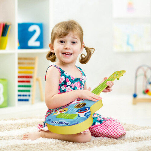 Lollipop Baby Shark Ukulele Guitar Toy 4 String Mini guitar 2