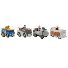Teenage Mutant Ninja Turtles Spielzeug 1:64 Druckguss Shell Riders Set mit Casey Jones April Splinter & Shredder Classic Edition Ninja Turtle Fig