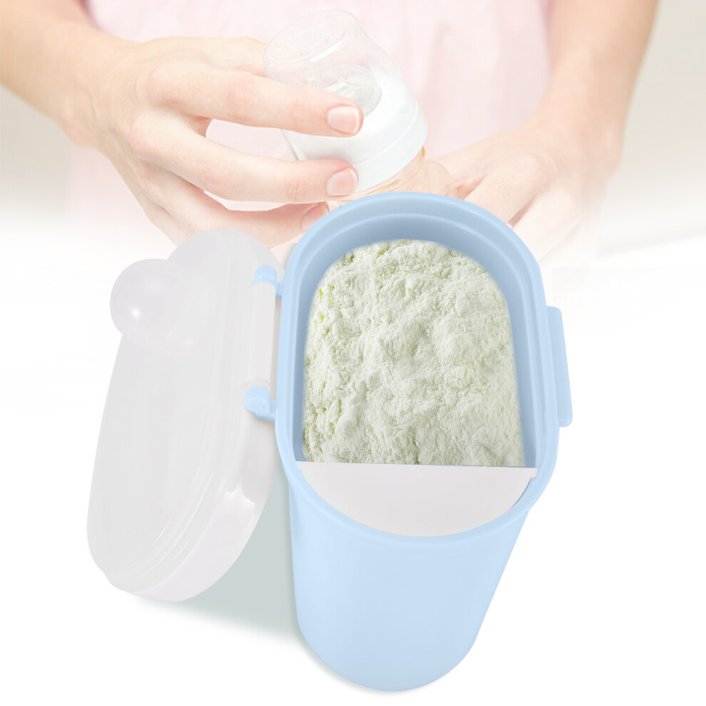 Portable Milk Powder Sealing Storage Box Microweave Freezer Safe (Blue L)