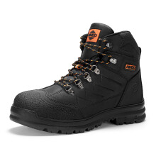 Ningo Mens Steel Toe Toe Both Work Boots Huile en cuir en cuir complet et Bottes de construction     preuves r   sistantes au glissement avec une dou