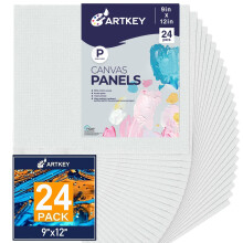 Painis de tela 9 x 12 polegadas 24 pacotes de 10 onas com primer 100% algodo branco em branco telas pequenas para pintura placa de tela plana