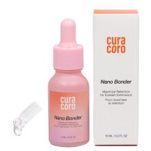 Curacoro nano ciglia bonder per estensioni per ciglia super bonder per estensione ciglia l'acceleratore dell'acceleratore e sigillante per ciglia a p