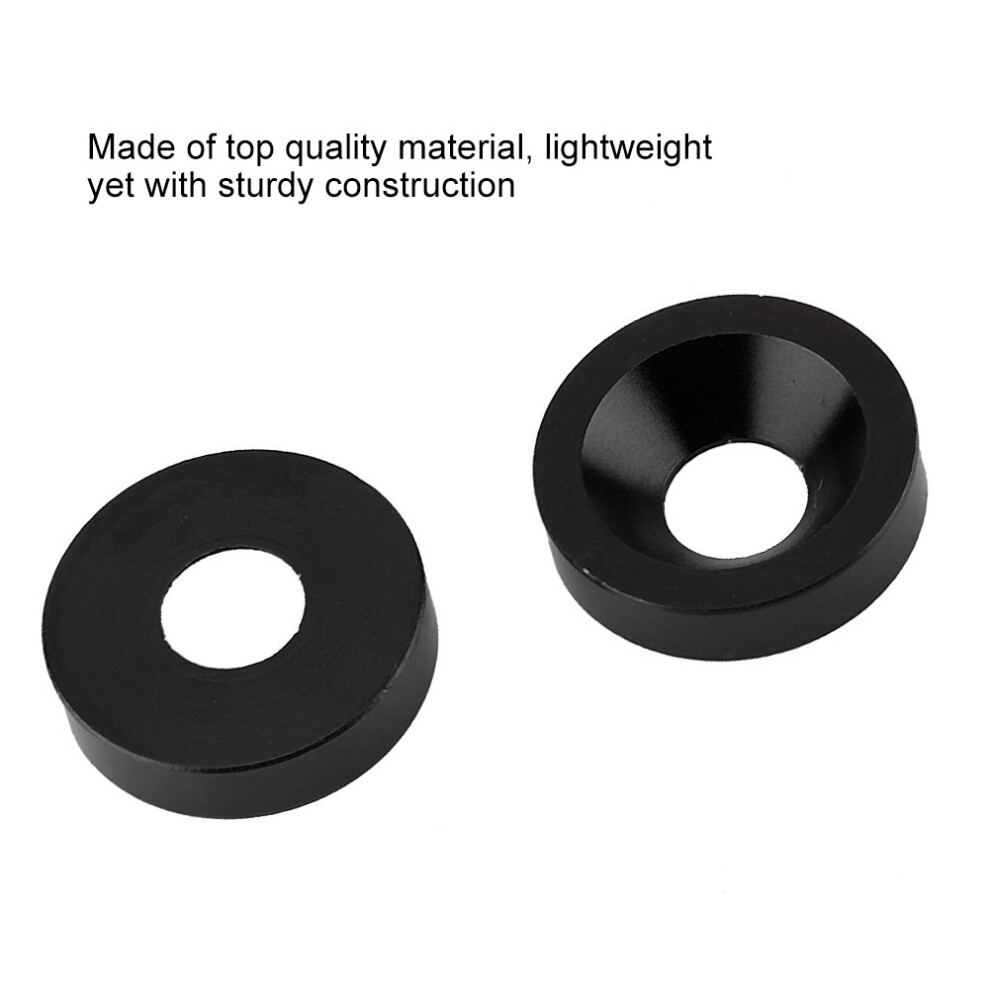 6Pcs Car Motorcycle License Plate Frame Fender Bumper Engine Cover Washer/Bolt Kit (Black) 8401324615604