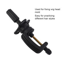 Wig Head Mold Holder Stand Bracket Hairdressing Training Tool Tripod False Head Mold StandBlack