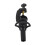 Wig Head Mold Holder Stand Bracket Hairdressing Training Tool Tripod False Head Mold StandBlack 2