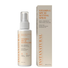 InstaNatural Skin Care Vitamin C SPF 30 Broad Spectrum Sunscreen Make Up Setting Spray Brightens & Hydrates UVA UVB Sun Protection Sunblock w