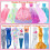 127 peas de roupas de boneca, acessrios e armrio para boneca de menina de 11,5 polegadas, casa de bonecas, armazenamento de guarda-roupa, vest 4