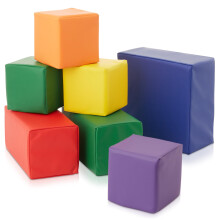 CASAFIED BRIMS BROCCHI DI FOAM TODDLER (set da 7 pezzi) Play Soft Kids Impleging Cubi di cubi e dimensioni assortite per la scuola materna asilo nido