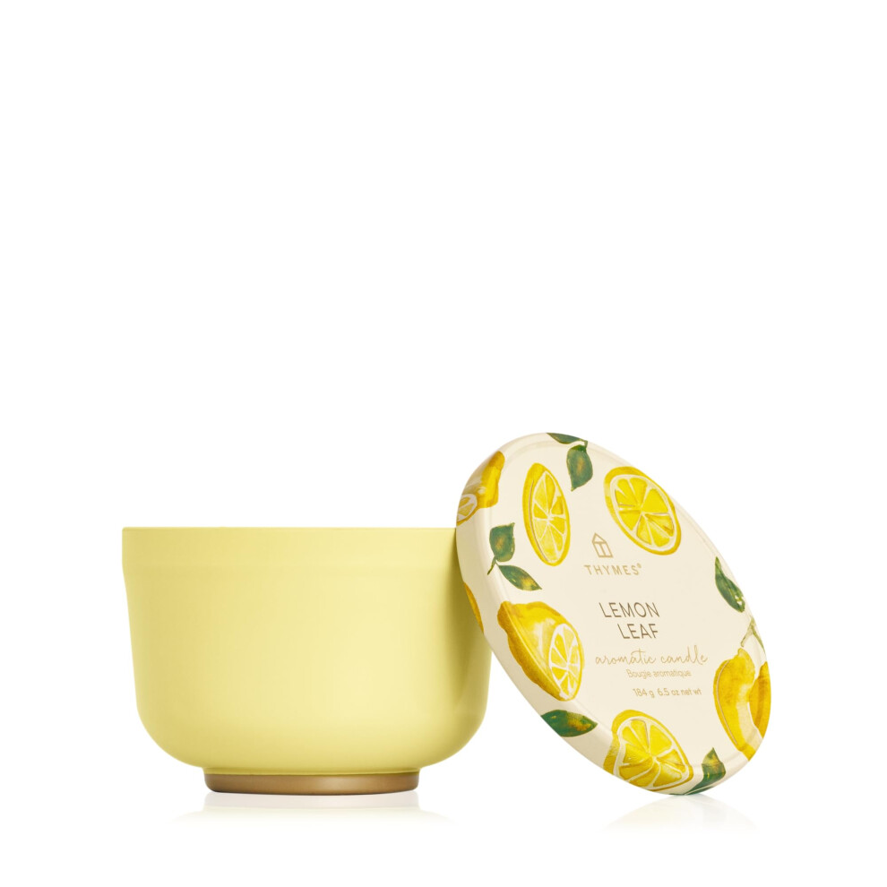 Thymian-Duftkerzen Fr Damen Und Herren Dose Mit Deckel Luxurise Wohndekoration Zitruskerzen Mit Noten Von Zitronenverbene, Weiem Holzakk-image