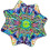 Mougee (moo-JEE) - Classic Flow Star - for Beginners & Advanced - Fun & Challenging Flow Toy - Vibrant Colors & Patterns Durable - 27 Diameter - 2