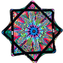 Mougee (moo-JEE) - Classic Flow Star - para iniciantes e avanados - Brinquedo de fluxo divertido e desafiador - Cores e padres vibrantes durve