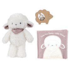 KIDS PREFERRED Carter's Sheep Conjunto de presente de 3 peas - Mordedor de pelcia de ovelha e livro macio
