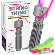 Funwares String Thing  Leuchtendes Schnurspielzeug mit integriertem Schwarzlicht fr atemberaubende visuelle Effekte  perfekt fr Kinder, Jugendlic