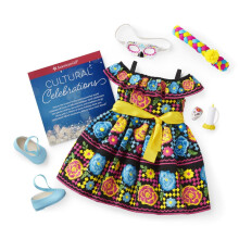 American Girl Truly Me D? Un atuendo de celebracin de de Muertos para muecas de 18 pulgadas (mueca vendida por separado)