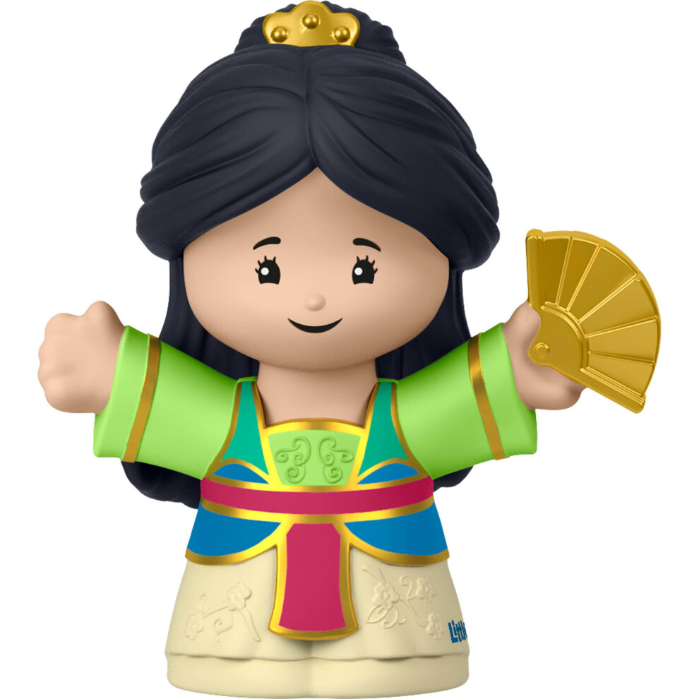 Fisher-Price Disney Princess Mulan Little People Single Character Figure Toddler Toy For Pretend Play