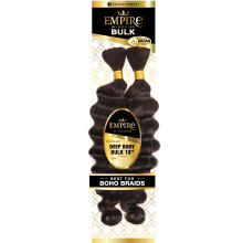 Sensationnel Empire Bulk Braiding  Echthaar-Zpfe mit tiefem Krper fr knotenlose Boho-Box- oder lockige Locken-Wellen-Styles  1 Packung (18 Zoll