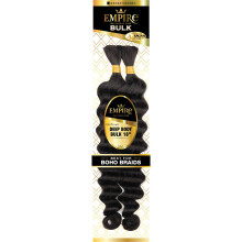 Sensationnel Empire Bulk Braiding  Echthaar-Zpfe mit tiefem Krper fr knotenlose Boho-Box- oder lockige Locken-Wellen-Styles  1 Packung (18 Zoll