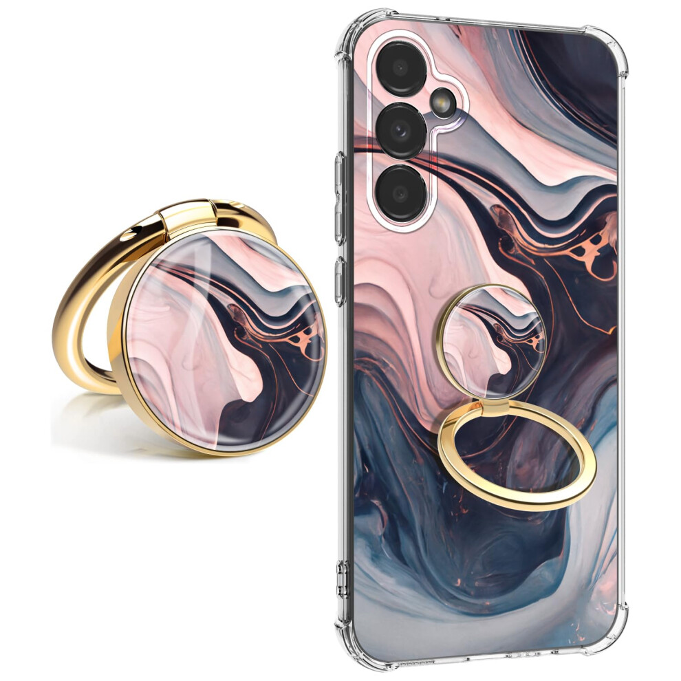 Clatuk Fr Samsung Galaxy S24 Fe Hlle 5G 6,7"" [10Ft Falltest In Militrqualitt] Marble Planet Weiche, Schlanke Tpu-Schutzhlle, Stofeste Handy-image