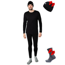 Merino.tech Merinowollen Basislaag Heren Set - Zware, Middengewicht, Lite Thermische Onderkleding