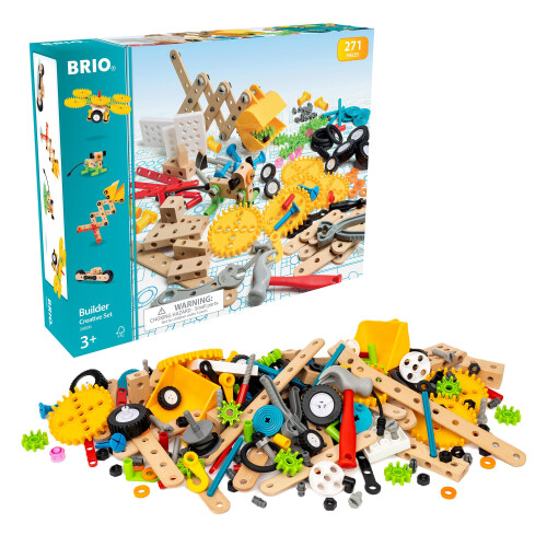 Brio BRIO Builder - 34606 Builder Creative Set | 271-piece Educational Construction Toy for Kids Aged 3 Years Up