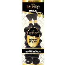 Sensationnel Empire Bulk Braiding  Echthaar-Zpfe mit tiefem Krper fr knotenlose Boho-Box- oder lockige Locken-Wellen-Styles  1 Packung (14 Zoll