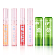 DWDiWen 4-teiliges, glnzendes Lipgloss-Set, nicht klebendes, langanhaltendes, feuchtigkeitsspendendes Lippenglanz-l-Make-up-Set mit 2 farbwechselnd